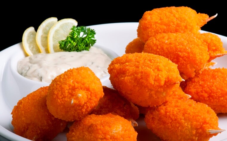 Deep-fried Crab Claus Filled with Shrimp Paste